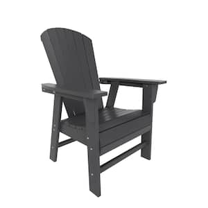 Altura Gray HDPE Plastic Outdoor Dining Chair