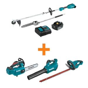 Makita LXT 18V Cordless Power Head Kit 4.0Ah w String Trimmer and