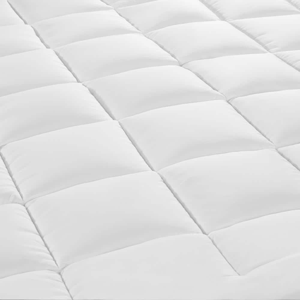 Queen White Down Alternative Memory Flex Mattress Topper