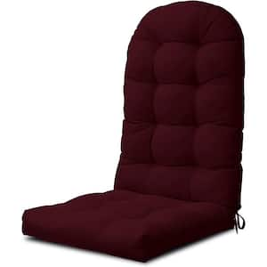 49 in. x 20 in. x 5 in. Burgundy Outdoor Patio Adirondack High Back Chair Cushion