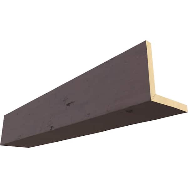 Ekena Millwork Endurathane 10 in. H x 8 in. W x 24 ft. L Knotty Pine Sangria Faux Wood Beam