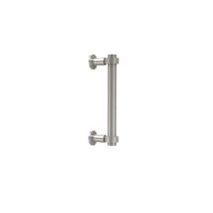 Contemporary 8 in. Back to Back Shower Door Pull in Polished Nickel