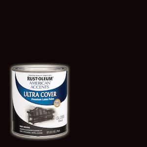 White, Rust-Oleum American Accents Ultra Cover Quart Gloss Latex  Paint-276168, Quart