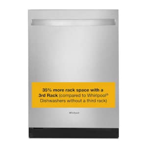 24 in. Fingerprint Resistant Stainless Steel Top Control 51 dBA Dishwasher with 3rd Rack