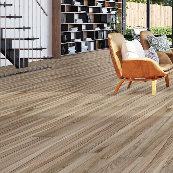 MSI Meliana Amber 9 in. x 48 in. Matte Porcelain Wood Look Floor