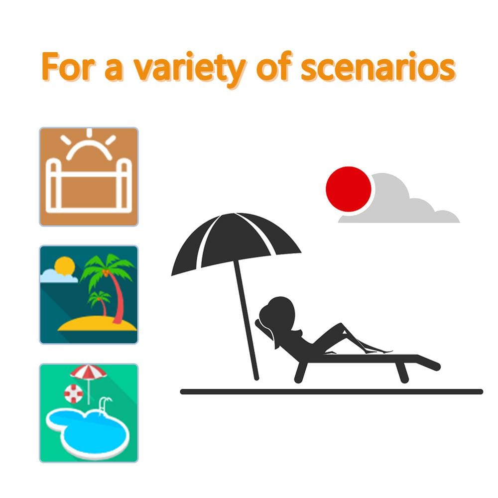 Brown Aluminum Adjustable Outdoor Chaise Lounge with Cushion