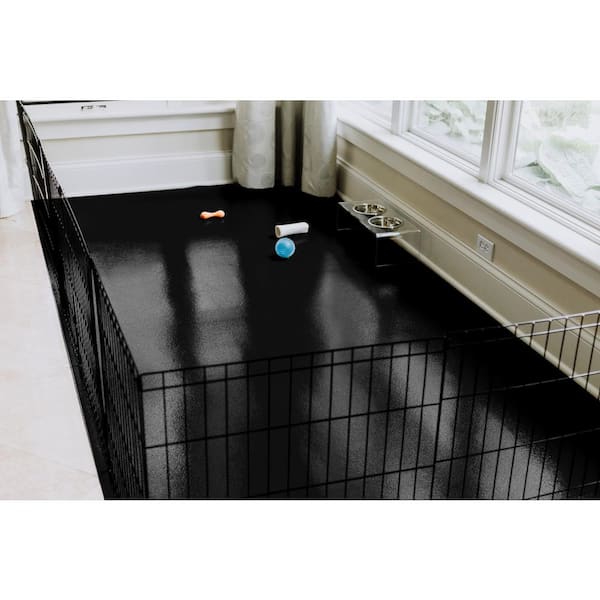 G-Floor Midnight Black 5 ft. x 10 ft. Levant Pet Floor Protector  KL55LV510MB - The Home Depot