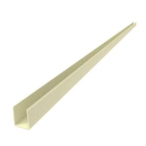 1.02 in. x 1.379 in. x 59.5 in. Vinyl Fence Sand U-Channel