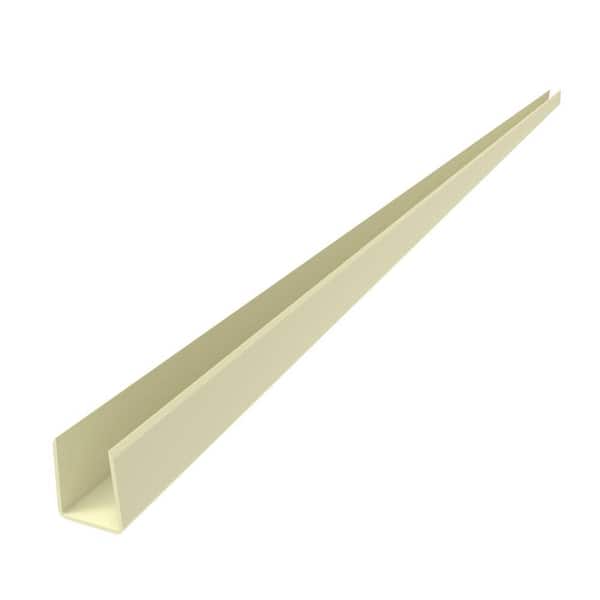 Barrette Outdoor Living 1.02 in. x 1.379 in. x 59.5 in. Vinyl Fence Sand U-Channel