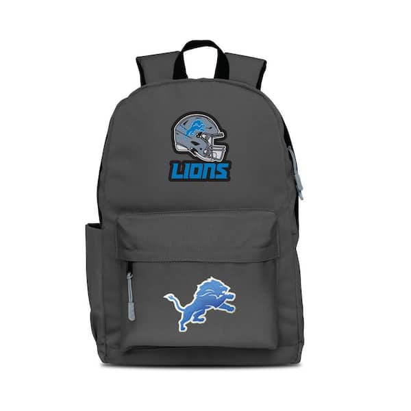 Mojo 17 in. Gray Lions 2-Logo Campus Laptop Backpack