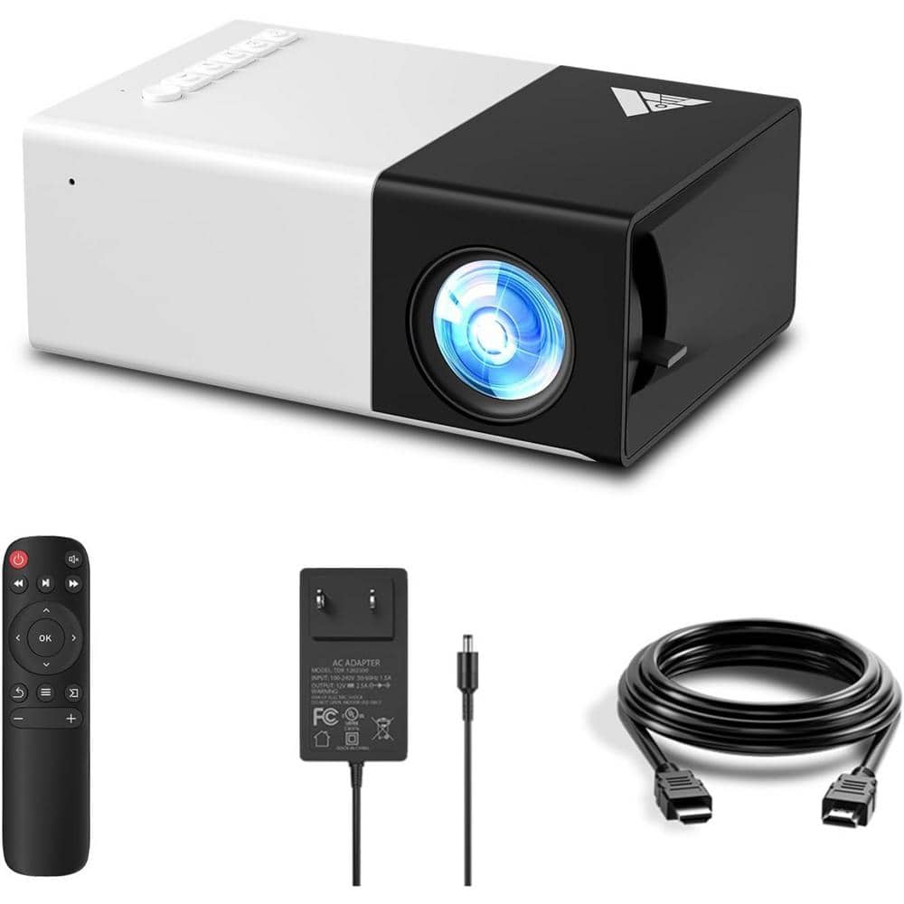 1920 x 1080 Full HD Wireless Portable Projector with 2800 Lumens. Built-in 