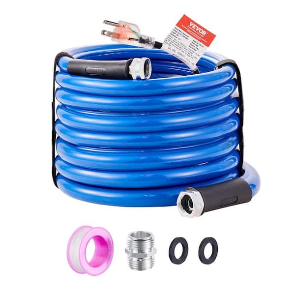 30 ft. Heated Water Hose for RV, Heated Drinking Water Hose Antifreeze to -45°F, Automatic Self-regulating, 5/8 in.