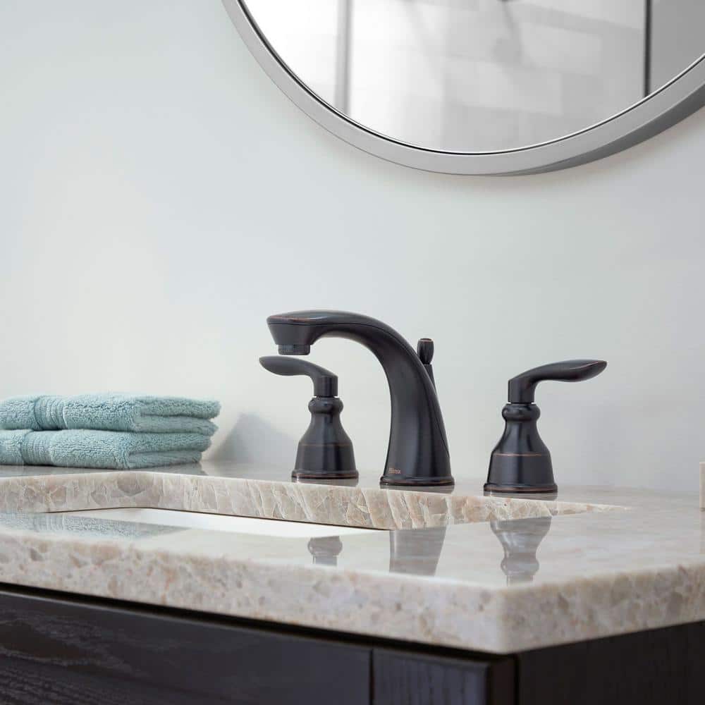 Avalon Traditional Tuscan Bronze Widespread Bathroom Faucet