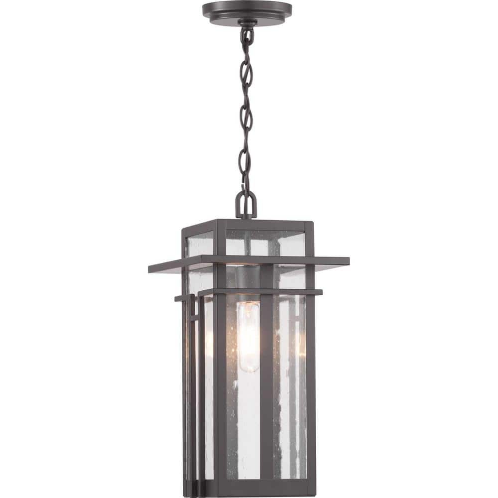 Boxwood Antique Bronze Glass Outdoor Hanging Lantern