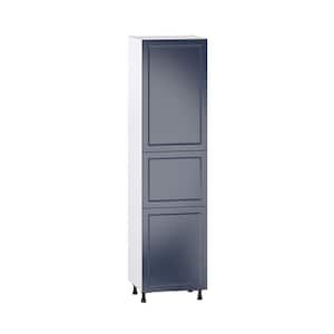 Devon Painted Blue Recessed Assembled Pantry Kitchen Cabinet (24 in. W x 94.5 in. H x 24 in. D)