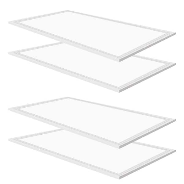 2 ft. x 4 ft. 7800-Lumens Integrated LED Panel Light, 5000K White Color (4-Pieces)