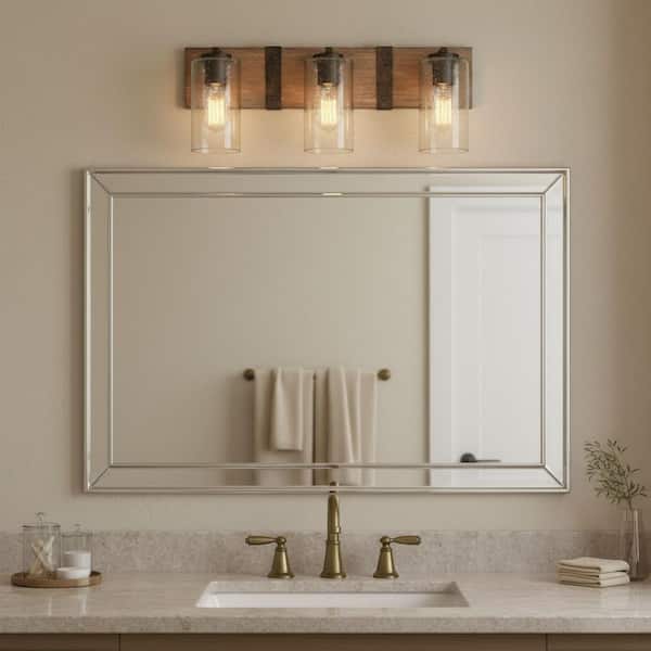HINKLEY Sawyer 22.0 in. 3-Light Sequoia Vanity Light