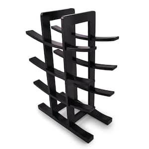 Tabletop Bamboo Wine Rack for Home and More Black