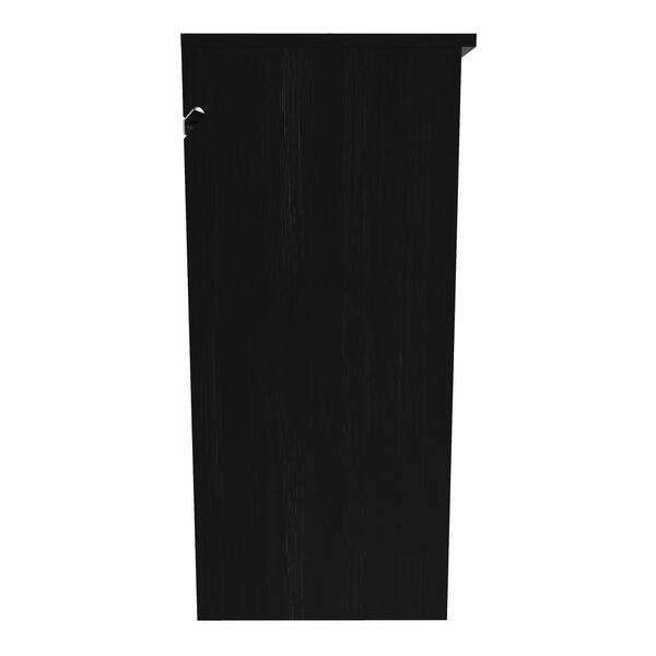 ClosetMaid 34.76 in. H Charcoal Black Fabric Hanging Closet Organizer with  3 Shelves 2050500 - The Home Depot