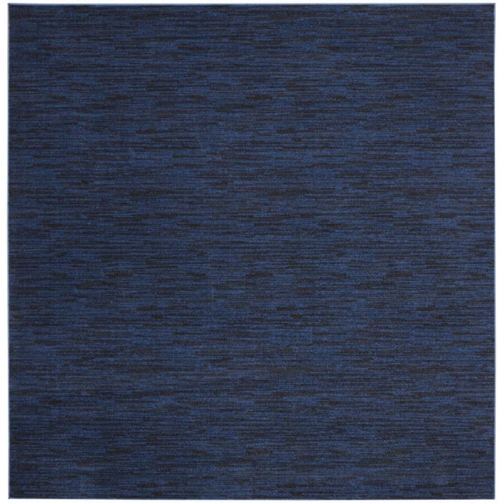 Blue 9 ft. x 9 ft. Woven Polypropylene Square Indoor/Outdoor Area Rug price history on PriceWatchPro
