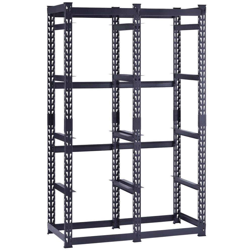 Husky 10-Tote Metal Storage Rack for HDX 14 and 27 Gal. Totes (50 in. W x 78 in. H x 24 in. D) N3R502478TR8B