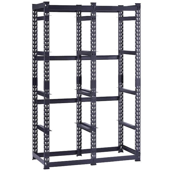 10-Tote Metal Storage Rack for HDX 14 and 27 Gal. Totes (50 in. W x 78 in. H x 24 in. D)