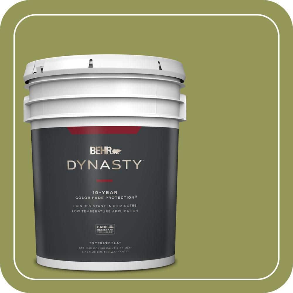 5 gal. #M340-6 Spinach Dip Flat Exterior Stain-Blocking Paint & Primer price history on PriceWatchPro