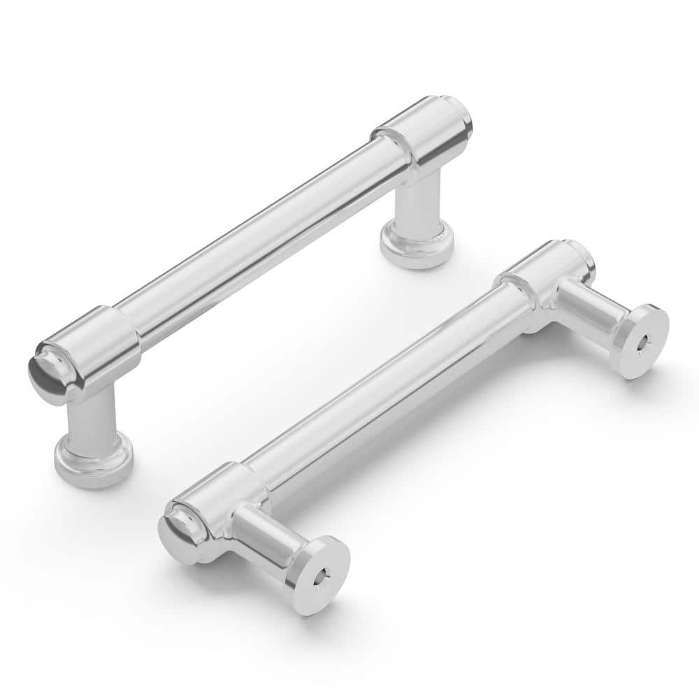 Piper Collection Pull 3-3/4 in. (96mm) Center to Center Polished Chrome Cabinet Bar Pull (10-Pack) price history on PriceWatchPro