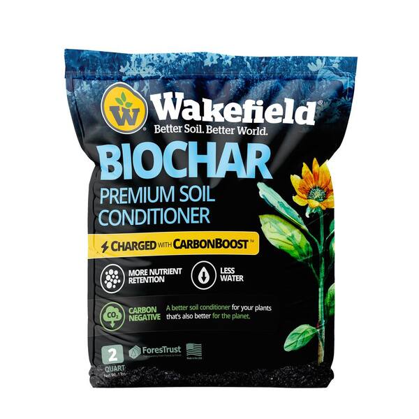 Biochar with CarbonBoost, Soil Amendment-2 qt. Bag