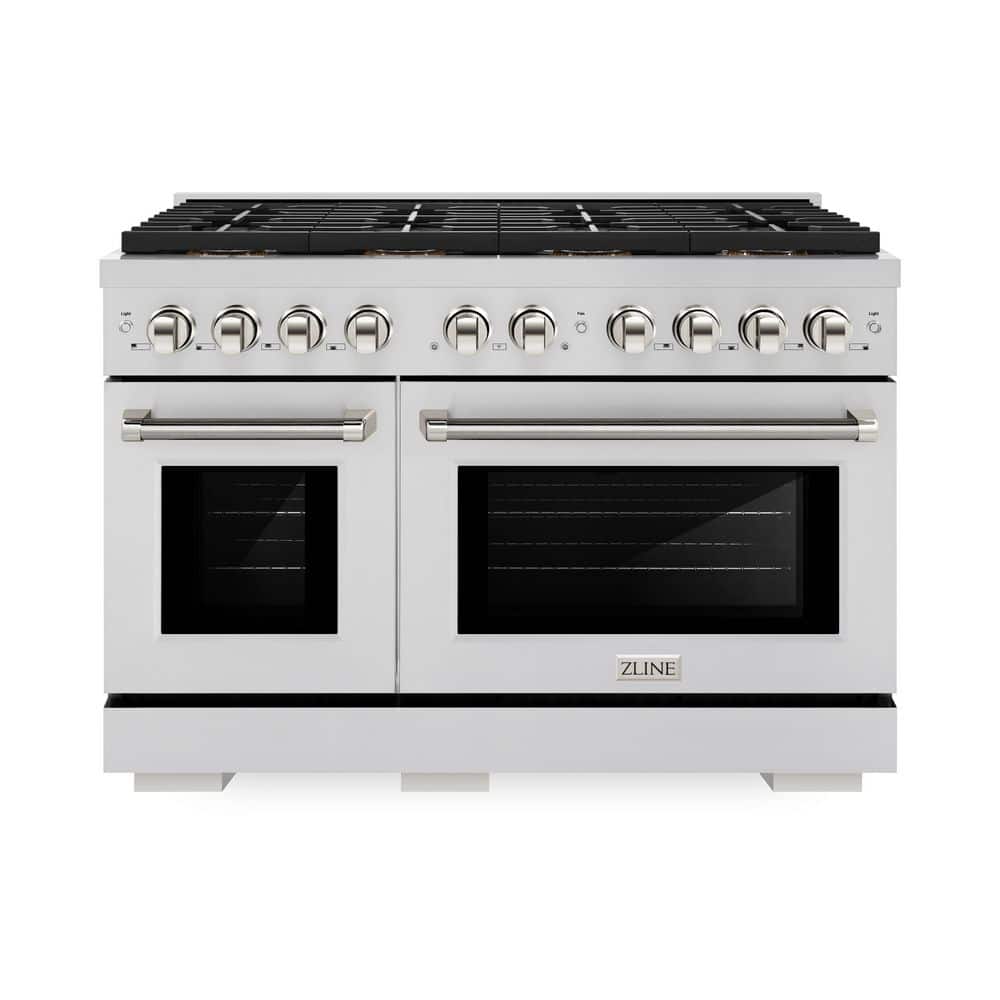 Autograph Edition 48 in. Paramount Dual Fuel Range with 8 DuoPro Burners and Convection Oven w/ Nickel Helix Handles price history on PriceWatchPro