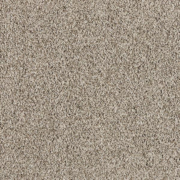 Home Decorators Collection Radiant Retreat I Urban Gray 47 oz. Polyester Textured Installed Carpet