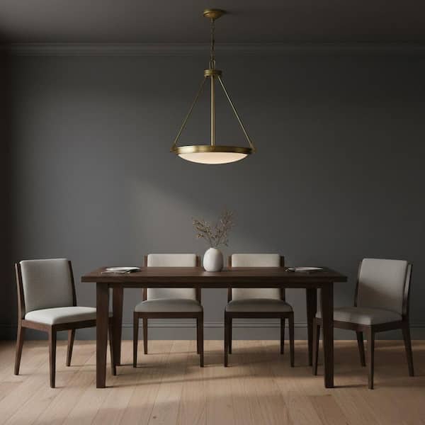 Collier 4-Light Heritage Brass Standard Mini Pendant