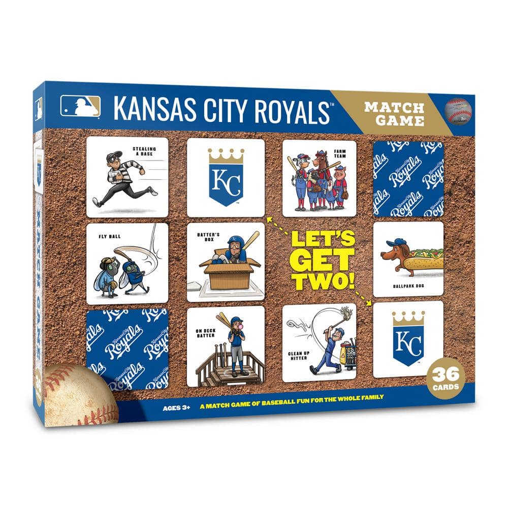 YouTheFan MLB Kansas City Royals Licensed Memory Match Game