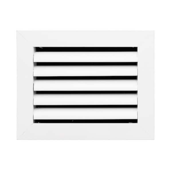 8 in. x 6 in. Aluminum Return Air Grille in White