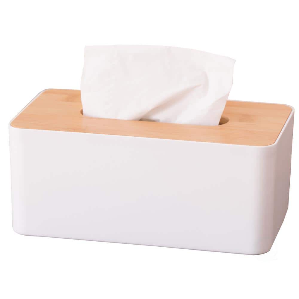 Vintiquewise QI004264.SQ Facial Square Tissue Box Holder for Your Bathroom, Office, or Vanity with Decorative Floral Design