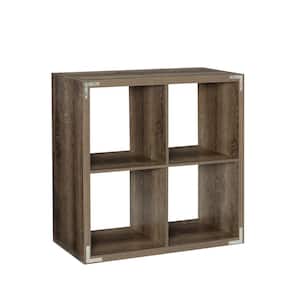 Dillon Grey 4-Cubby Horizontal or Vertical Storage Cabinet
