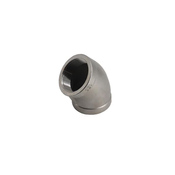 Guardian 1/2 in. 304 Stainless Steel 150 Threaded 45 Elbow