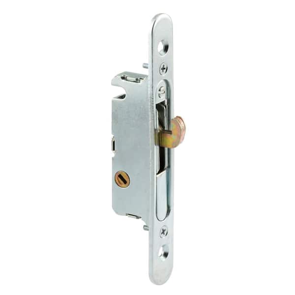 Prime-Line Mortise Lock, 4-5/8 in., Steel, 45 Degree Keyway, Round Faceplate, Spring-Loaded