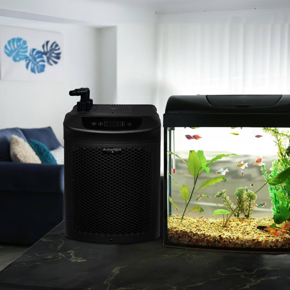 Active Aqua 1/4 HP Black Hydroponic Water Chiller