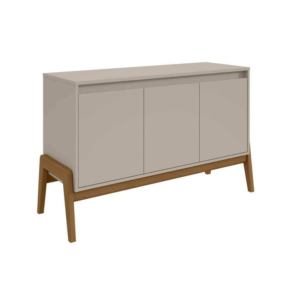 Gales 48.5 Inch Greige and Eucalyptus Mid-Century Modern Sideboard