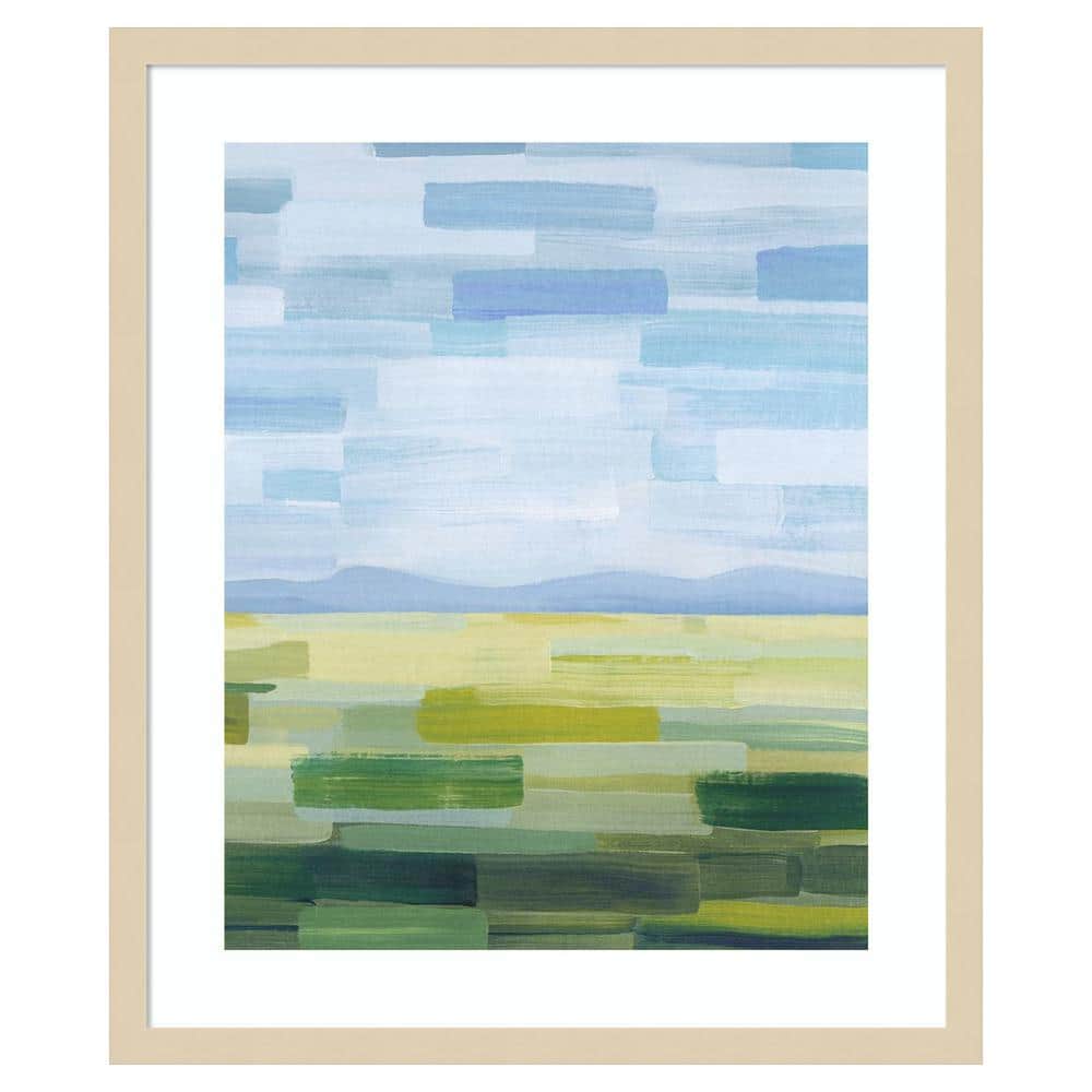 Driveby Landscape II by Grace Popp 21 in. W x 25 in. H. Wood Framed Wall Art Print Framed in Brown price history on PriceWatchPro