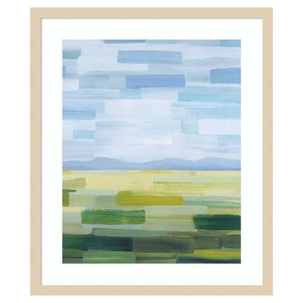 Amanti Art Driveby Landscape II by Grace Popp 21 in. W x 25 in. H. Wood Framed Wall Art Print Framed in Brown