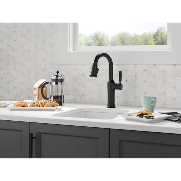 Delta Renaldi Single Handle Bar Faucet in Matte Black 9984-BL-DST