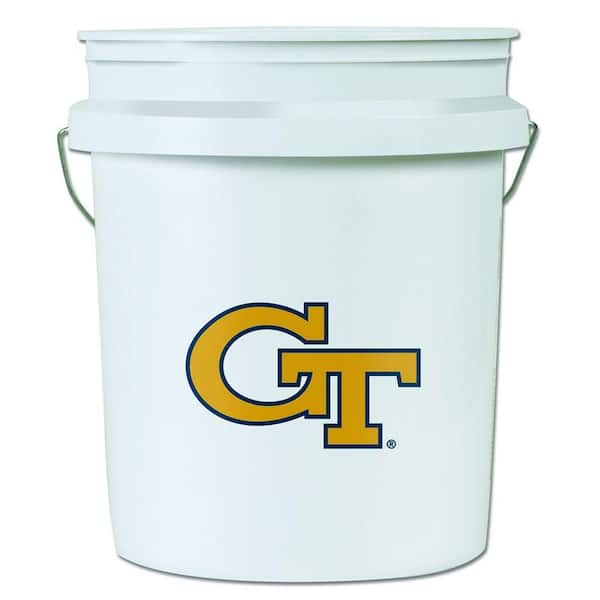 The Brush Man 5-Gallon White Plastic Pail With Handle PAIL-5 GAL-W