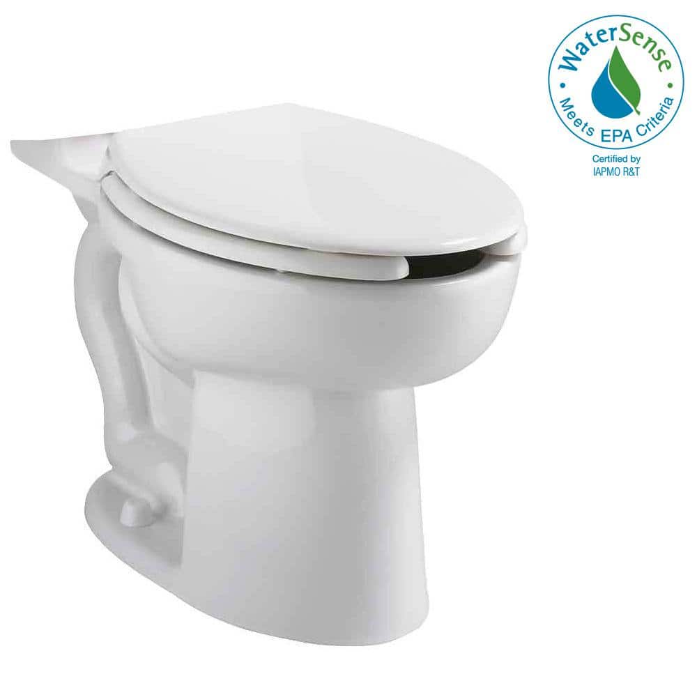 Cadet White Vitreous China Elongated Toilet Bowl