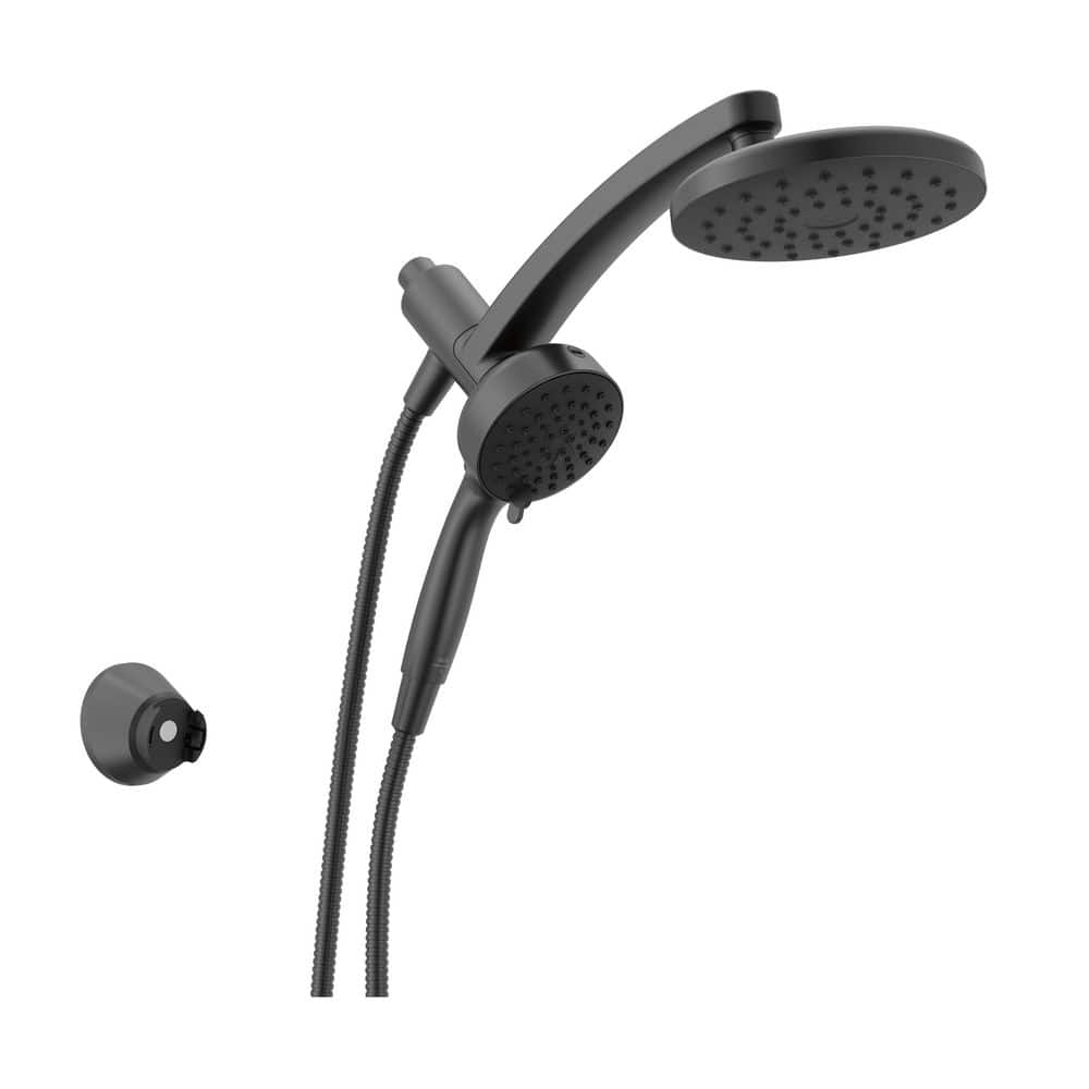 Delta PivotPro 6-Spray Wall Mount Dual Fixed and Handheld Shower Delta PivotPro 6-Spray Wall Mount Dual Fixed and Handheld Shower