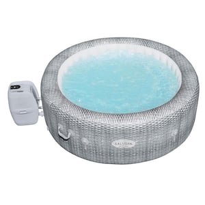 SaluSpa AirJet 6-Person Inflatable Hot Tub with Algaecide Pool Treatment