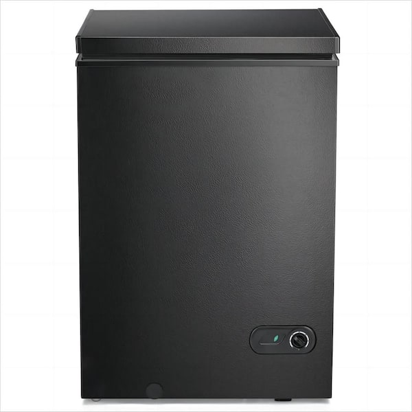 COWSAR 21.18 in 3.5 cu. ft. Manual Defrost Chest Freezer in Black with ...