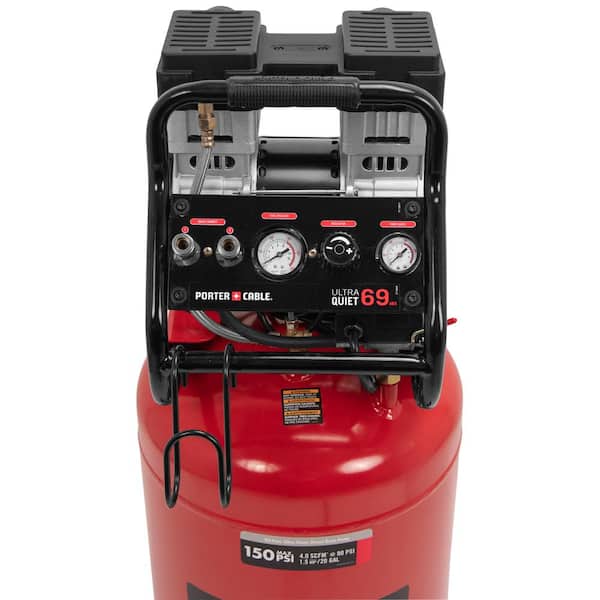 Porter-Cable - 20 Gal. Quiet Oil Free Portable Vertical Electric Air Compressor