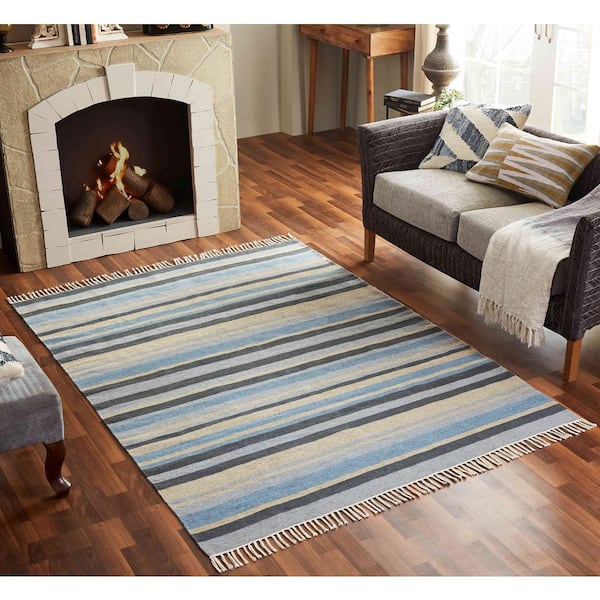 Lori Wool Denim 5 ft. x 7 ft. Area Rug